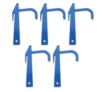 Pssopp Civière de Clôture en Métal 5 Pièces, Clamp/Holder de Clôture à Maillons de Chaîne en Acier au Carbone, Outil d'installation sécurisé pour les Projets de à Maillons de Chaîne