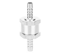 Pssopp Clapet Anti-retour de Carburant en Aluminium, Vanne d' Unidirectionnelle, Taille 6 Mm, Idéal pour les Carburateurs et les Systèmes de Carburant Basse Pression