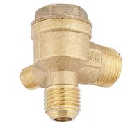 Pssopp Clapet Anti-retour de Compresseur d'air en Laiton à Filetage Mâle à 90 Degrés, Pièce de Rechange Durable Haute Résistance pour Réservoir de Pression d'air et Pompe à Piston de Compresseur