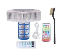 Pssopp Clarificateur de Piscine pour Piscine Creusée Ioniseur Solaire de, Dispositif de Nettoyage de Purificateur de Nettoyeur de en Cuivre Flottant à énergie Solaire pour Piscines de Spa d'eau