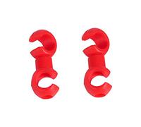 Pssopp Clips S-Hook, Guides de Boîtier de Câble de Frein 10pcs pour Vélo de Montagne, avec Conception de Trou Fixe, Matériaux Plastiques Légers, Rotation à 360 Degrés, adapté au Boîtier de 4 Mm et 5