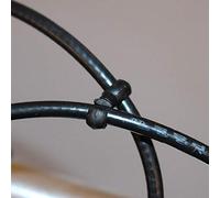 Pssopp Clips S-Hook, Guides de Boîtier de Câble de Frein 10pcs pour Vélo de Montagne, avec Conception de Trou Fixe, Matériaux Plastiques Légers, Rotation à 360 Degrés, adapté au Boîtier de 4 Mm et 5