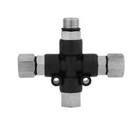 Pssopp Connecteur d'aérographe 3 Voies Accessoires de Montage d'aérographe 1/8 `` Adaptateur de collecteur de Tuyau d'air d'aérographe connecteur de pulvérisation