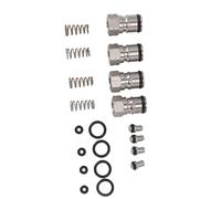 Pssopp Connecteurs de Fût en Acier Inoxydable Corny Keg Post Remplacement 4 Pack 19 32 18UNS 2B avec Joint Torique et Ressort à Clapet pour Bière, Soda, Sirop, Utilisation à Déconnexion Rapide