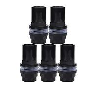 Pssopp Convertisseur De Tuyau d'eau PVC pour Aquarium Adaptateur Droit et Joint de Connexion 5 Pcs Accessoires pour Vos Aquariums 25mm