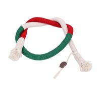 Pssopp Corde de Jouets pour Chat, Corde de Dentition pour Chat en Coton Auto-adhésive Silencieuse de 68 Cm (Rouge, Vert)