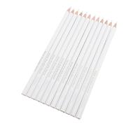 Pssopp Crayons de Marquage de Tissu Effaçables 12 Pièces Crayons Solubles dans l'eau, de Marquage de Tissu Effaçables en Bois Massif, Outils de Traçage de Matelassage de Tailleurs pour Vêtements