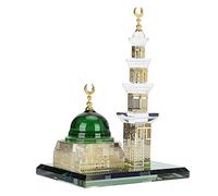 Pssopp Cristal à Collectionner Figurines Musulman Kaaba Modèle Kaaba Réplique Modèle Pièce Maîtresse Bâtiment Islamique Artisanat Souvenirs Cadeaux Maison Table Voiture Décor