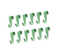 Pssopp Crochet de Suspension de Porte 12 Pièces Crochets de Serviette de Suspension de Porte, Utilisation Multi-scènes Efficace pour économiser de l'espace à la Maison en Acier au Carbone Robuste