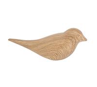 Pssopp Crochet Mural Oiseau en Grain de Bois pour Clés et Chapeaux, Support Mural Fait à la Main, Lisse, Design Peu Encombrant pour Chambre à Coucher, Salle de Bain, Salon (Grain de bois)