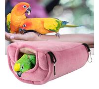 Pssopp Crystal Velvet Bird Terrot en Peluche Hamac Hanging Swing Bed Cave for Hamster Macaw Budgies Eclectus Parkeet Cockatiels Cockatoo Lovebird, 2 Tailles à Choisir, (Petite Taille)