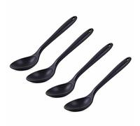Pssopp Cuillères de Cuisson Tolérantes à la Chaleur 4 Pièces Cuillères à Mélanger en Silicone, 2,2 X 10,8 Pouces de Cuisson Tolérantes à la Chaleur Ustensiles de Mélange de Cuisine Antiadhésifs pour
