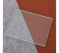 Pssopp Cuir Polissage Outils de l'artisanat de Plaque de lustrant de Verre trempé en Verre trempé, Bricolage Cuir Artisanat Slicker de Verre pour Le Polissage Accessoires de