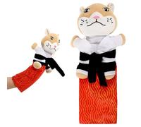 Pssopp de Lutte pour Chat, Marionnette Interactive à Main avec Tissu en Peluche au Design de karaté Kitty pour Un Jeu en Toute sécurité, Anti-Ennui, (Jouet de marionnette pour Animaux de Compagnie)