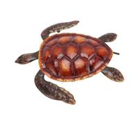 Pssopp Décorations Murales de Tortues de Mer en Métal, Art Artisanal sur Le Thème de l'océan pour Salle de Bain, Jardin et Bureau, Facile à Installer (Rouge)