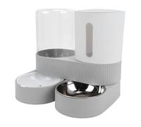 Pssopp Distributeur Automatique de Nécessités Quotidiennes pour Chat, Grande capacité, Fraîcheur Longue Durée, Mangeoire et Distributeur d'eau pour Chats et Chiens, 2 en 1, Eau de Nourriture pour