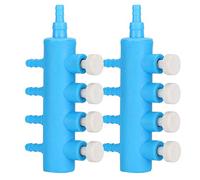 2 pièces Aquarium contrôle de débit d'air Levier de vanne Distributeur séparateur Tube de Ligne aérienne connecteur Pompe à Air Accessoires pour Aquarium[4 Voies] Accessoires