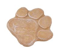 Pssopp Dog Pawprint Memorial Stone Form -Graving Pet Monument for Garden (Jaune Sable)