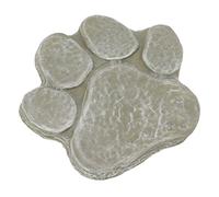 Pssopp Dog Pawprint Memorial Stone Form -Graving Pet Monument for Garden (Vert moussu)