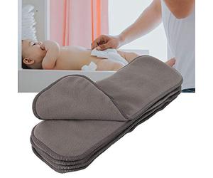 Pssopp Doublures de Couches, Inserts Réutilisables en Charbon de Bambou Doux, Doublures de Couches en Tissu Absorbant pour Nouveau-nés, Confortables et Faciles à Nettoyer