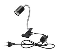 Pssopp Douille De Lampe Chauffante 360 Degrés, Support de Lampe Chauffante avec Pince pour Aquarium Reptiles, Tortue, Lézard, Serpent (220V)