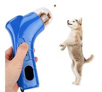 Pssopp Drôle Pet Traiter Lanceur Chien Nourriture Catapult Chiot Snack Feeder Distributeur Pet Formation Jouets Interactive Toys pour pour l'exercice et la Formation(Bleu)