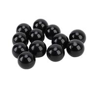 Pssopp Ensemble de Boule de Cristal Noir de 12 Pcs, 25 Mm 1 Pouce de Sphère de Guérison Légère pour Le Réiki Chakra Décoration Intérieur Fengshii Ornements
