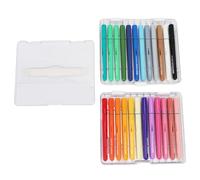 Pssopp Ensemble de Marqueurs Acryliques, 24 Couleurs, Marqueurs de Peinture Acrylique Liquide, Fournitures D'art pour Peintures Rupestres, Céramiques et Verre