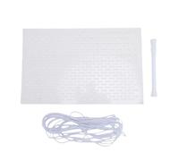 Pssopp Ensemble de Panneaux D'écumage des Feuilles de Piscine, Anti Corrode PP Mesh Swimming Piscine Skimmer Guard Kit avec 10 M de Corde Anti-Télescopique Tiel Télescopique pour la