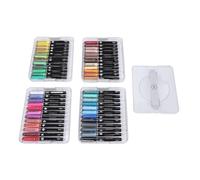 Pssopp Ensemble de Stylos de Peinture Aquarelle, 48 Couleurs de Stylos de Peinture Acrylique, Stylo Marqueur de Aquarelle Liquide Direct pour Roche, Bois, Tissu, Pierre, Toile, Calligraphie,