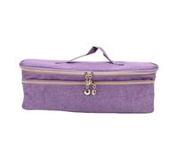 Pssopp Étui au Sèche-cheveux, Toile à Double Couche à Double Couche Bagure de Rangement Portable pour la Poussière pour L'organisation de Sèche-cheveux de Voyage (PURPLE)