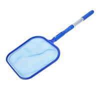 Pssopp Filet d'écumage de Piscine avec Poteau Télescopique Réglable, Maille en Polypropylène pour Un Nettoyage Efficace des étangs et des Grands Aquariums