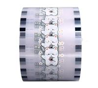 Pssopp Film de Scellage de Tasse Film de Scellage de thé Boba à Bulles, Film de Scellage de Tasse Rouleau de Film de Scellage de Tasse de thé pour Boba Tea Bubble Tea Thé au Lait PP