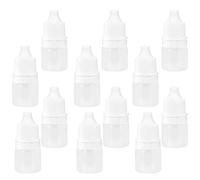 Pssopp Flacons Compte-Gouttes Vides en Plastique de 2ml, Flacon Rechargeable Compressible avec Couvercle et Bouchon pour Gouttes Oculaires, Huiles Légères, Peinture Saline, 100 Pièces