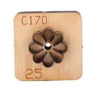 Pssopp Fleur Matrice De Découpe En Cuir, 25mm Carte De Fabrication Fournitures Gaufrage Modèle Poinçonnage Moule pour Scrapbooking Artisanat