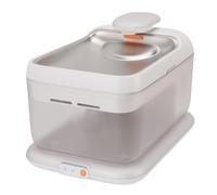 Pssopp Fontaine à Eau pour Chat en Acier Inoxydable, Distributeur d'eau Intelligent pour Animaux de Compagnie avec Pompe sans Fil, Bol à Boire Silencieux et à Débit Doux de Grande capacité pour