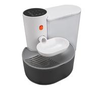 Pssopp Fontaine d'eau pour Chat 3L, Distributeur d'eau pour Animaux de Compagnie en Acier Inoxydable avec Recharge Automatique, Idéal pour Les Chats et Les Petits Chiens à l'intérieur