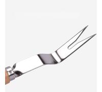 Pssopp Fourche de Désherbage Manuelle, Dissolvant d'herbe en Acier Inoxydable avec Longues Dents, Poignée Ergonomique pour Un Désherbage Facile dans Le Jardin et la Pelouse (Couleur Assortie)