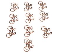 Pssopp Fournitures de Bureau Clips de Processus de Galvanoplastie Antirouille pour les Bureaux, la Maison, l'école, la Classification des Documents, 100 Pièces, Trombones Amusants, Trombones en Métal