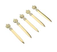 Pssopp Fournitures de Bureau Outil d'ouverture de Courrier de Découpeuse d'enveloppe en Alliage de Zinc pour le Bureau 'école 'enveloppe de Paquet 5 Pièces Ouvre-lettre en Métal, Ouvre-lettre en