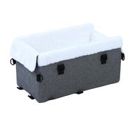 Pssopp Fournitures de Voyage pour Chien, Lit de Voyage pour Chiot, Chat, Véhicule Souple pour Animaux de Compagnie, pour Petits Chiens, Voitures, Camions, SUV, Siège de Voiture pour, Siège de (Gray)