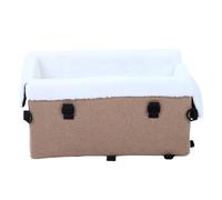 Pssopp Fournitures de Voyage pour Chien, Lit de Voyage pour Chiot, Chat, Véhicule Souple pour Animaux de Compagnie, pour Petits Chiens, Voitures, Camions, SUV, Siège de Voiture pour, Siège de (Kaki)