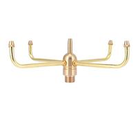 Pssopp G1 / 2 Fil pour Femmes G3 / 4 Male Male 4 Bras Tourne la Buse de la Fontaine pour Un étang de Jardin, L'adaptation de la Buse de Paysage de la Fontaine en Laiton pour Les Cours et Les Parcs