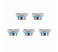 Pssopp G1 4 Bouchon de Refroidissement par Eau Bouchon en Laiton Chromé 5 Pack 12,9 Mm Coin Serrer Joint en Silicone pour PC Pompe de Réservoir de Radiateur à Boucle Personnalisée