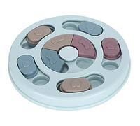 Pssopp Gamelle Interactive pour Chien avec Distributeur de Croquettes à Alimentation Lente et 3 Formes Mobiles pour Stimuler Mentalement et Favoriser Une Alimentation Saine chez Le (Cercle)