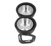 Pssopp Gamelles Doubles pour Chien, Mangeoire de Voyage en Acier Inoxydable avec Clips, Ensemble de Gamelles d'eau et de Nourriture Portables pour Animaux de Compagnie pour Le Camping et la
