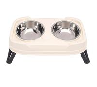 Pssopp Gamelles Surélevées pour Chat, Bols Surélevés Doubles pour Chats d'intérieur, Alimentation de Voyage, Nourriture pour Animaux de Compagnie, Eau, Gamelles Surélevées pour Chat, Bol Pliable en