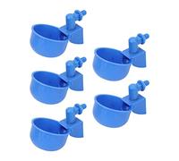 Pssopp Gobelets à Eau Automatiques pour Poulets, Kit d'abreuvoir en Plastique PP avec Installation Pratique, Solution de Boisson Hygiénique pour Oiseaux et Volailles, Filetage Mâle G1/8