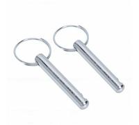 Pssopp Goupilles de Pile de Poids en Acier Inoxydable, Remplacement de Goupille de Gymnastique de 8 Mm 1,6 Pouces, Anneau de Prise Facile, Ajustement Précis, Paquet de 2 pour Les Utilisateurs