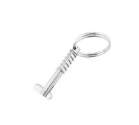 Pssopp Goupilles Supérieures de Bateau Marin 4 Pièces Broches à Dégagement Rapide Marines avec Anneaux de Traction, Broches Supérieures d'Auvent de Bateau en Acier Inoxydable pour Auvent de Nan